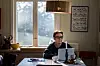 Det hende at Marit Nybø tar noen dager med hjemmekontor fra fritidshuset utenfor Halden.