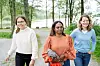 Før sommeren fortalte kollegene Lise Rusdal (f.v.), Elise Hauvik og Eilen Lura Sjursen at lønnsforskjellene går utover arbeidsmiljøet i barnevernstjenesten.