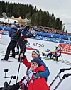 Maja og Trygve under VM i Trondheim vinteren 2025.