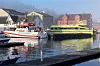 Kinn kommune har mye sjøtrafikk langs kysten og mellom øyene.