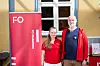 Laura Nystuen og Eirik Søberg var ganske alene på Høgskolen VID denne dagen.