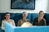 Kollegene samles gjerne i pausekroken til en god prat. Fra venstre: Marianne Arnesen, Torunn Ruud Olsen og Marianne Skinnes.