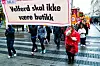 ENGASJERER: Privatisering av offentlig velferd pleier å mobilisere venstresiden. Her fra 1. mai-feiringen i Oslo i 2010.