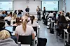 Statsråden ble hilset velkommen av rektor på OsloMet, Christen Krogh.